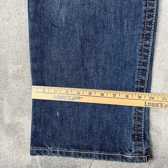 Ariat Jeans Mens Sz 42x32 M4 FR Relaxed Boot Cut Medium Wash Fire Resist Work - Picture 6 of 11